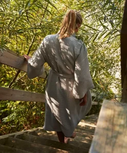 HAY Waffle bathrobe, one size, grey