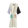 HAY Waffle bathrobe, one size, off-white multi
