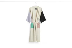 HAY Waffle bathrobe, one size, off-white multi