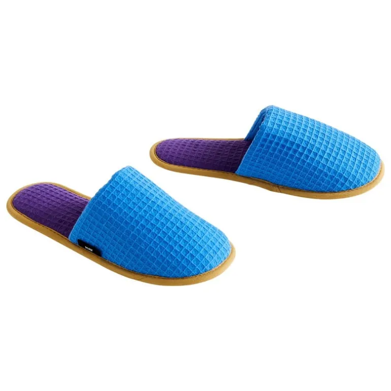 HAY Waffle slippers, one size, blue multi