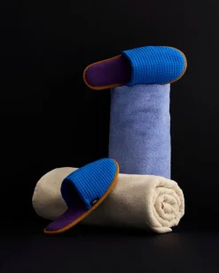 HAY Waffle slippers, one size, blue multi