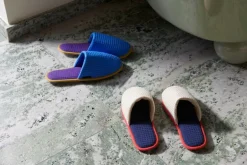 HAY Waffle slippers, one size, blue multi