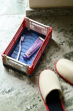 HAY Waffle slippers, one size, cream multi