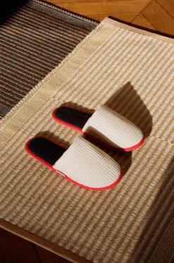 HAY Waffle slippers, one size, cream multi