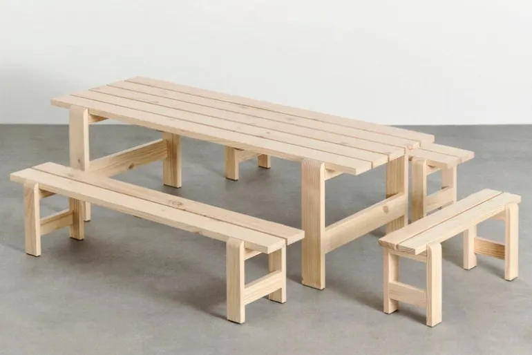 HAY Weekday bench, 190 x 32 cm, lacquered pinewood