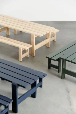 HAY Weekday bench, 140 x 23 cm, steel blue