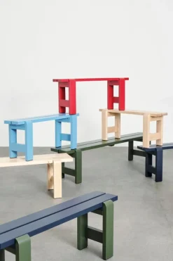 HAY Weekday bench, 111 x 23 cm, lacquered pinewood