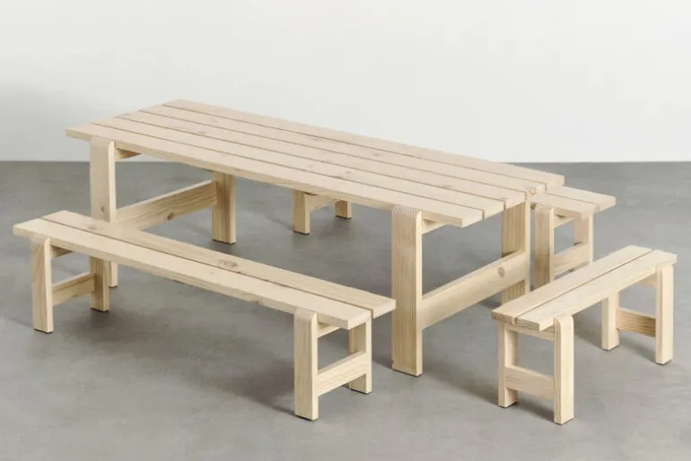 HAY Weekday bench, 111 x 23 cm, lacquered pinewood