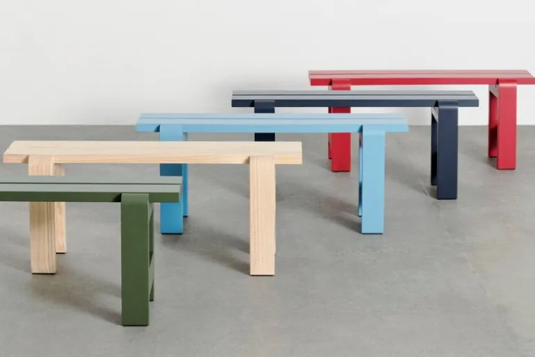 HAY Weekday bench, 111 x 23 cm, lacquered pinewood