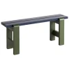 HAY Weekday Duo bench, 111 x 23 cm, steel blue - olive
