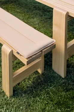 HAY Weekday seat cushion for bench, 111 x 23 cm, beige