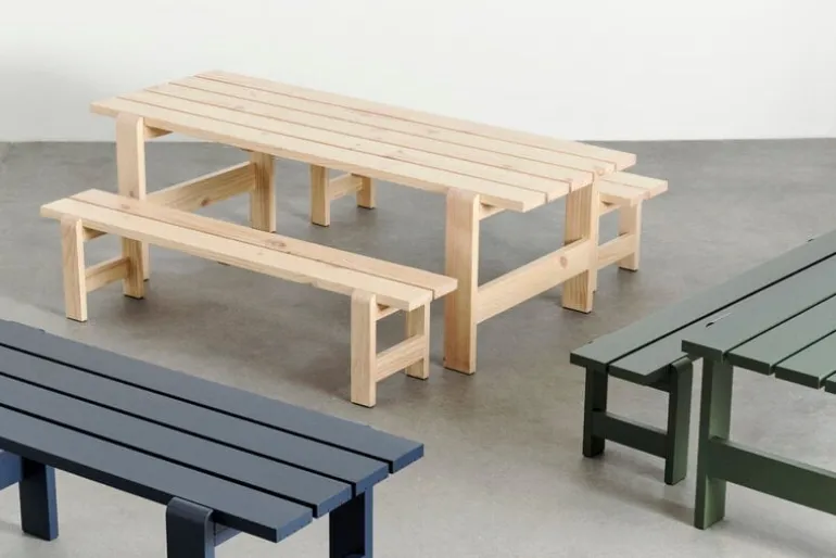 HAY Weekday table, 230 x 83 cm, lacquered pinewood