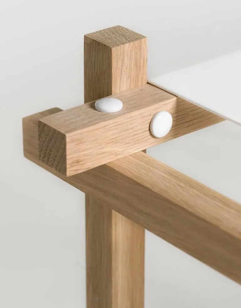 HAY Woody Column shelf, low, white