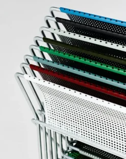 HAY X-Line chair, hot galvanized - leek green