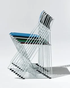 HAY X-Line chair, hot galvanized - leek green