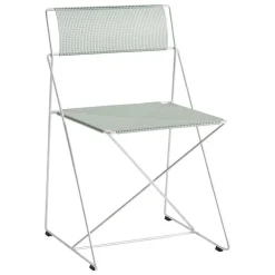 HAY X-Line chair, hot galvanized - pale linden