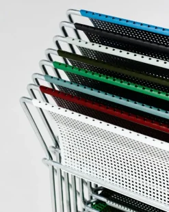 HAY X-Line chair, hot galvanized - pale linden