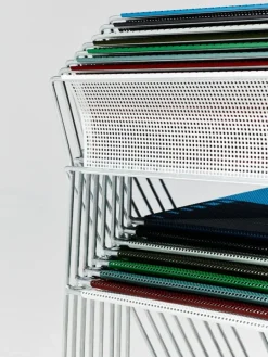 HAY X-Line chair, hot galvanized - autumn green