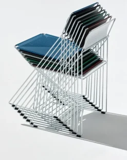 HAY X-Line chair, hot galvanized - moss