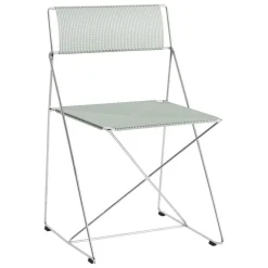 HAY X-Line chair, indoor, chromed - pale linden