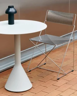 HAY X-Line chair, indoor, chromed - chromed