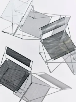 HAY X-Line chair, indoor, chromed - chromed