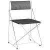 HAY X-Line chair, indoor, chrome - black