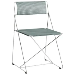 HAY X-Line chair, indoor, chromed - moss
