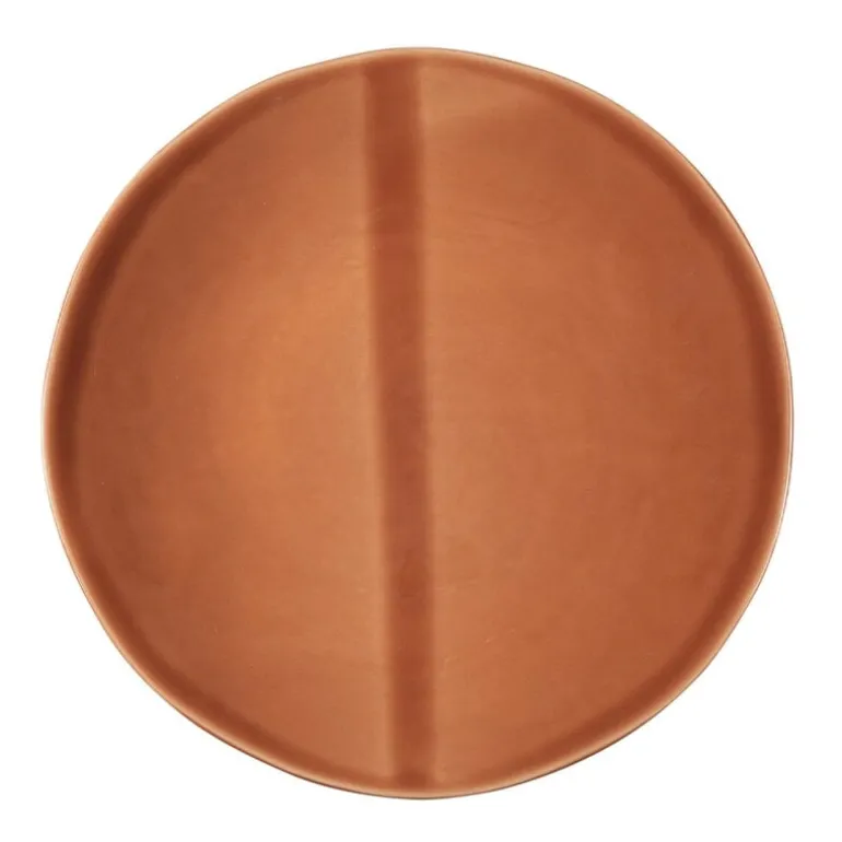 Heirol Smooth plate, 23 cm, terracotta