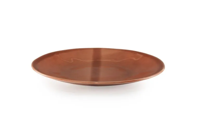 Heirol Smooth plate, 23 cm, terracotta