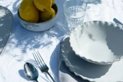 Heirol Svelte bowl with handles, 15 cm, stone