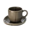 Heirol Svelte coffee cup and plate, 1,2 dl, olive