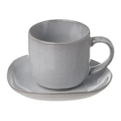 Heirol Svelte coffee cup and plate, 2,5 dl, stone