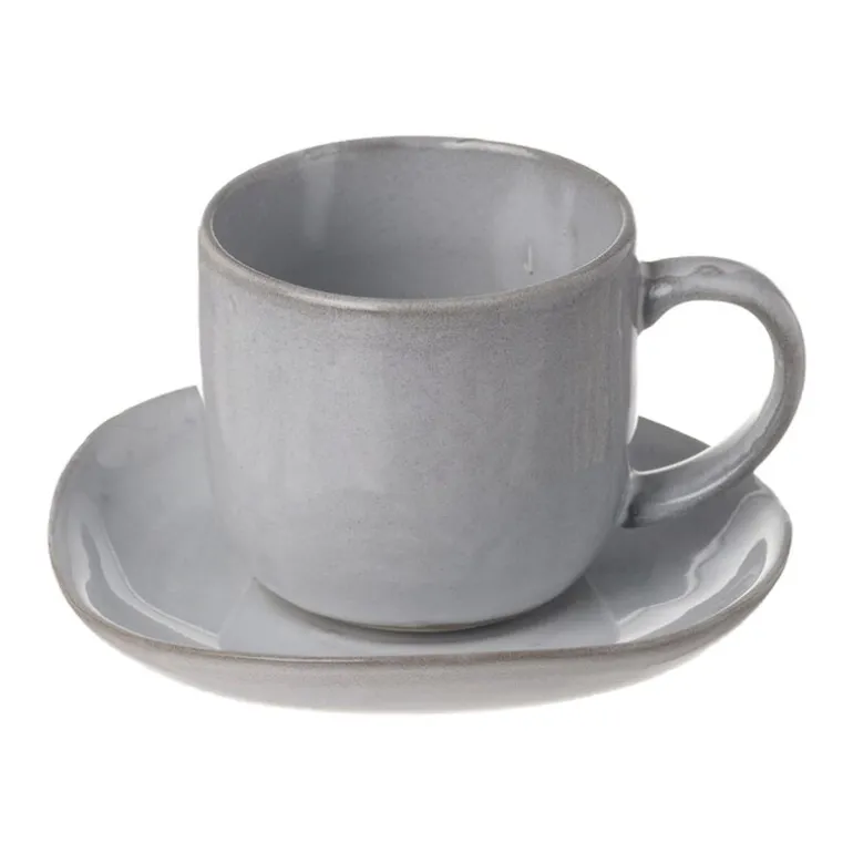 Heirol Svelte coffee cup and plate, 2,5 dl, stone