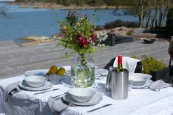 Heirol Twist plate, 28 cm, stone