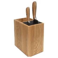Heirol Woody knife block/utensil holder, ash