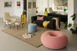 Hem Boa pouf, cotton candy