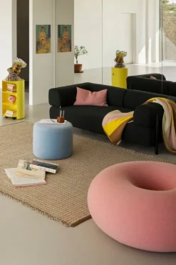 Hem Boa pouf, cotton candy