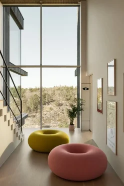 Hem Boa pouf, cotton candy