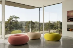 Hem Boa pouf, sulfur yellow