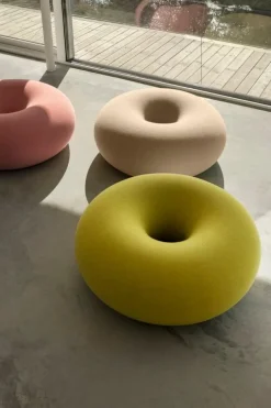 Hem Boa pouf, sulfur yellow