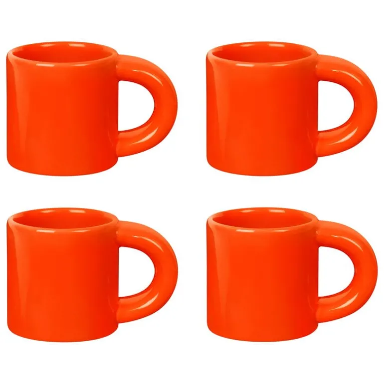 Hem Bronto espresso cup, 4 pcs, orange