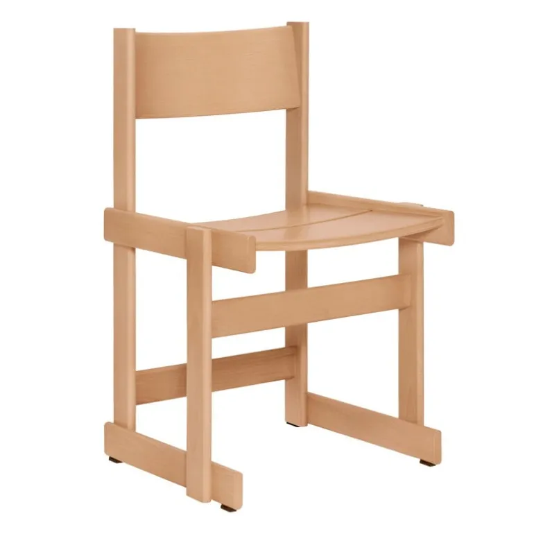 Hem Bullnose chair, natural beech