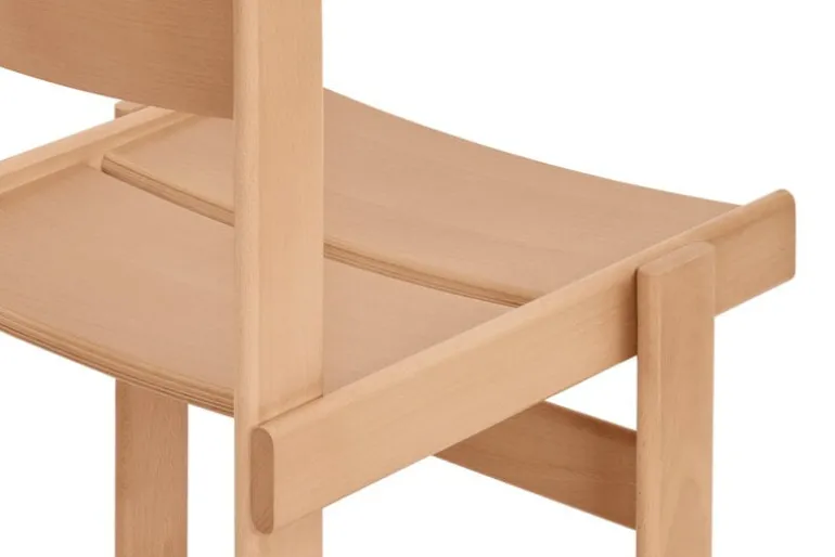 Hem Bullnose chair, natural beech