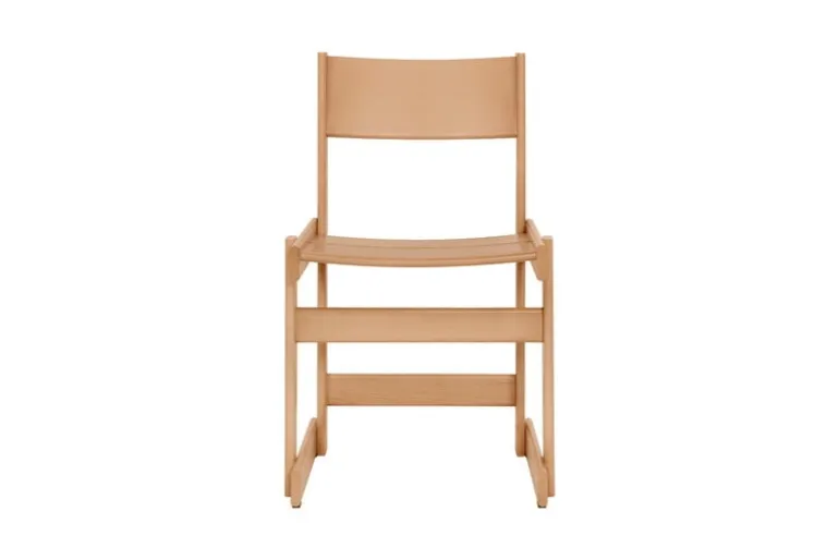 Hem Bullnose chair, natural beech