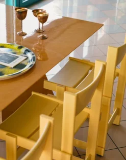 Hem Bullnose chair, yellow