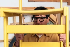 Hem Bullnose chair, yellow