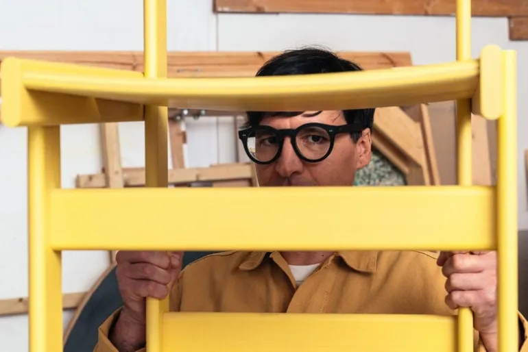 Hem Bullnose chair, yellow