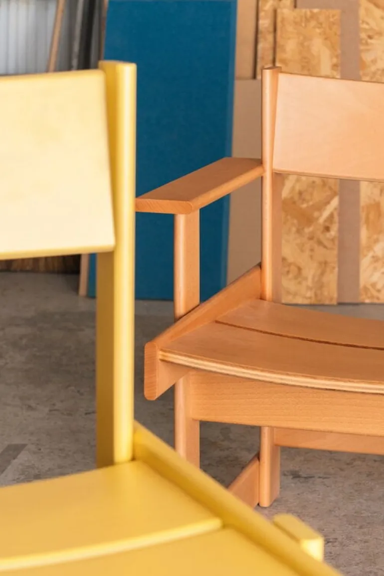 Hem Bullnose chair, yellow