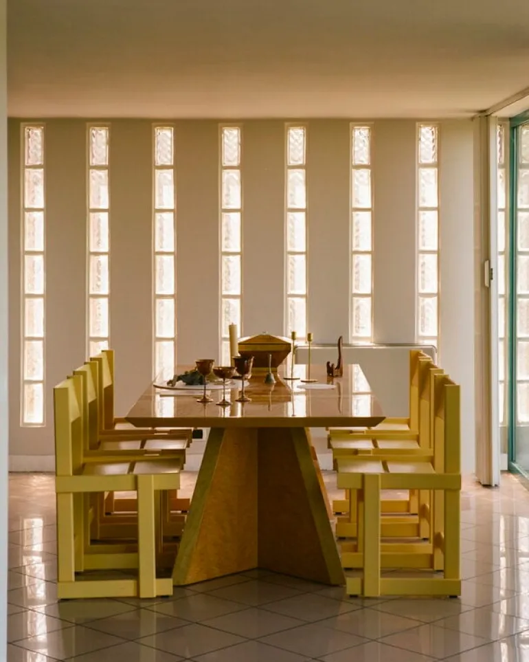 Hem Bullnose chair, yellow